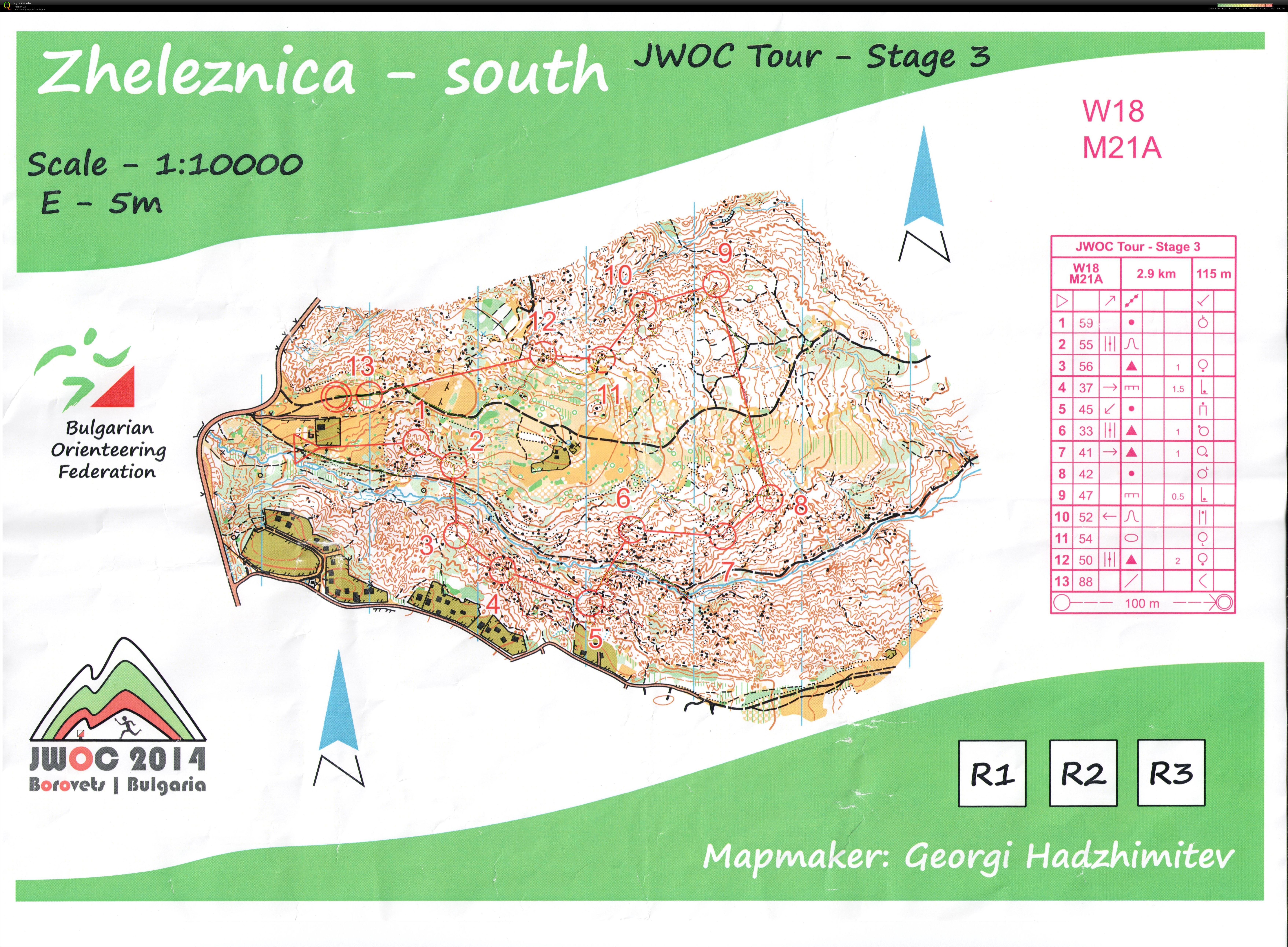 JWOC Tour 2014, Stage 3 (26.07.2014)