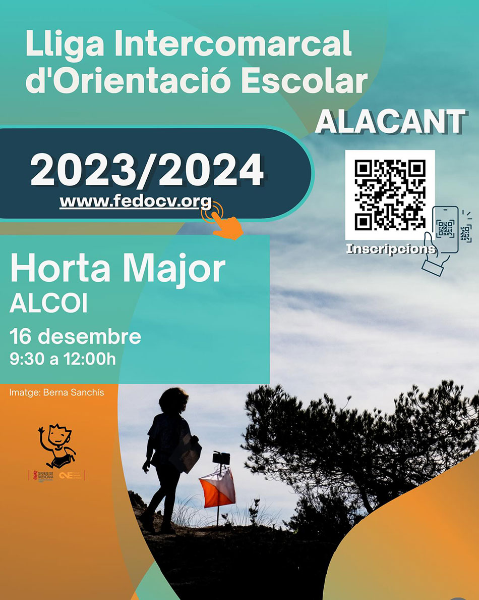 3ª prueba Liga Escolar Intercomarcal de Orientación de Alicante 2023/2024: Alcoy